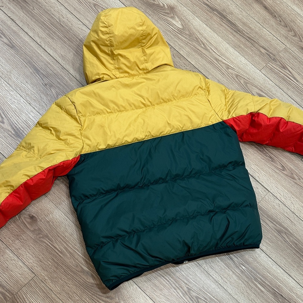 Nike Color Block Yellow & Green Puffer Jacket - Picture 5 of 6